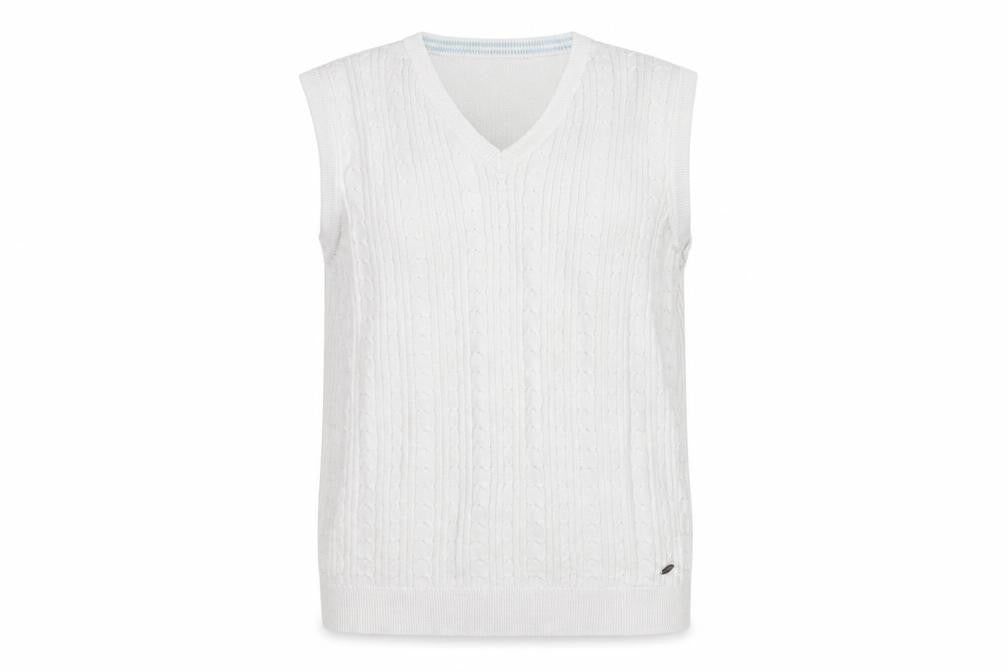 Womens UK Size M ISLE White Pullover Jumper