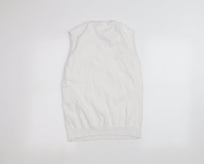 Womens UK Size M ISLE White Pullover Jumper