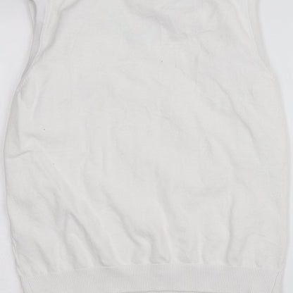 Womens UK Size M ISLE White Pullover Jumper