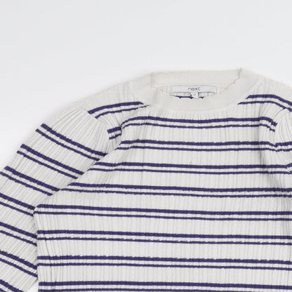 Womens UK Size 12 NEXT White Pullover Jumper