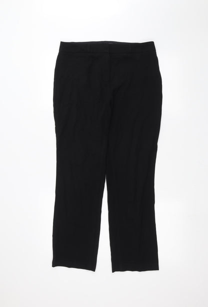 Womens UK Size 10 Marks and Spencer Regular Fit  Black Trousers