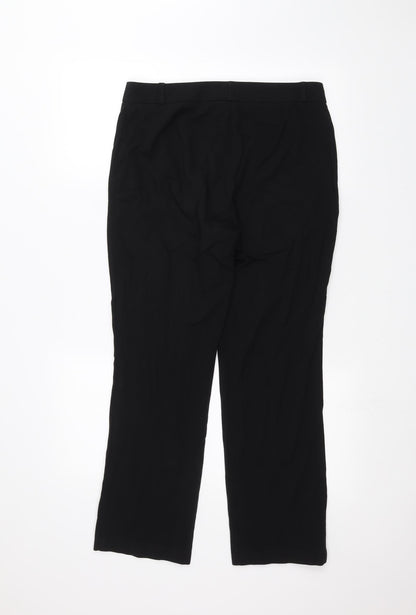 Womens UK Size 10 Marks and Spencer Regular Fit  Black Trousers