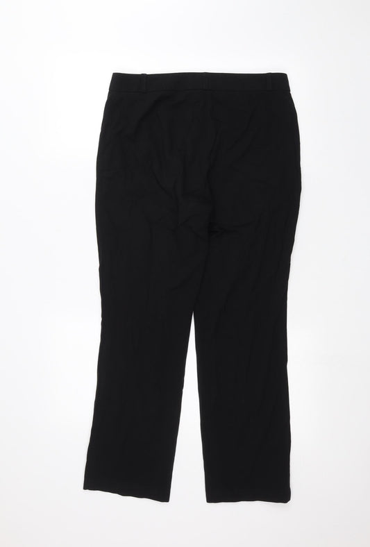 Womens UK Size 10 Marks and Spencer Regular Fit  Black Trousers