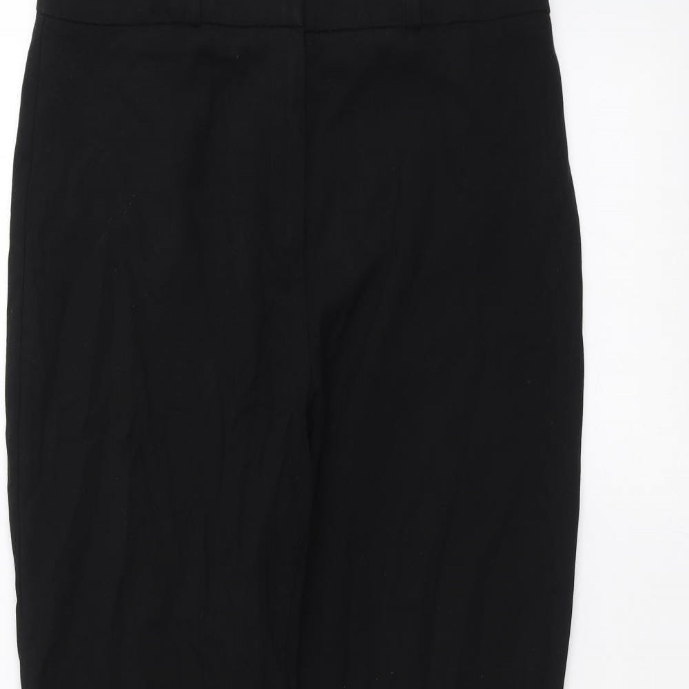 Womens UK Size 10 Marks and Spencer Regular Fit  Black Trousers