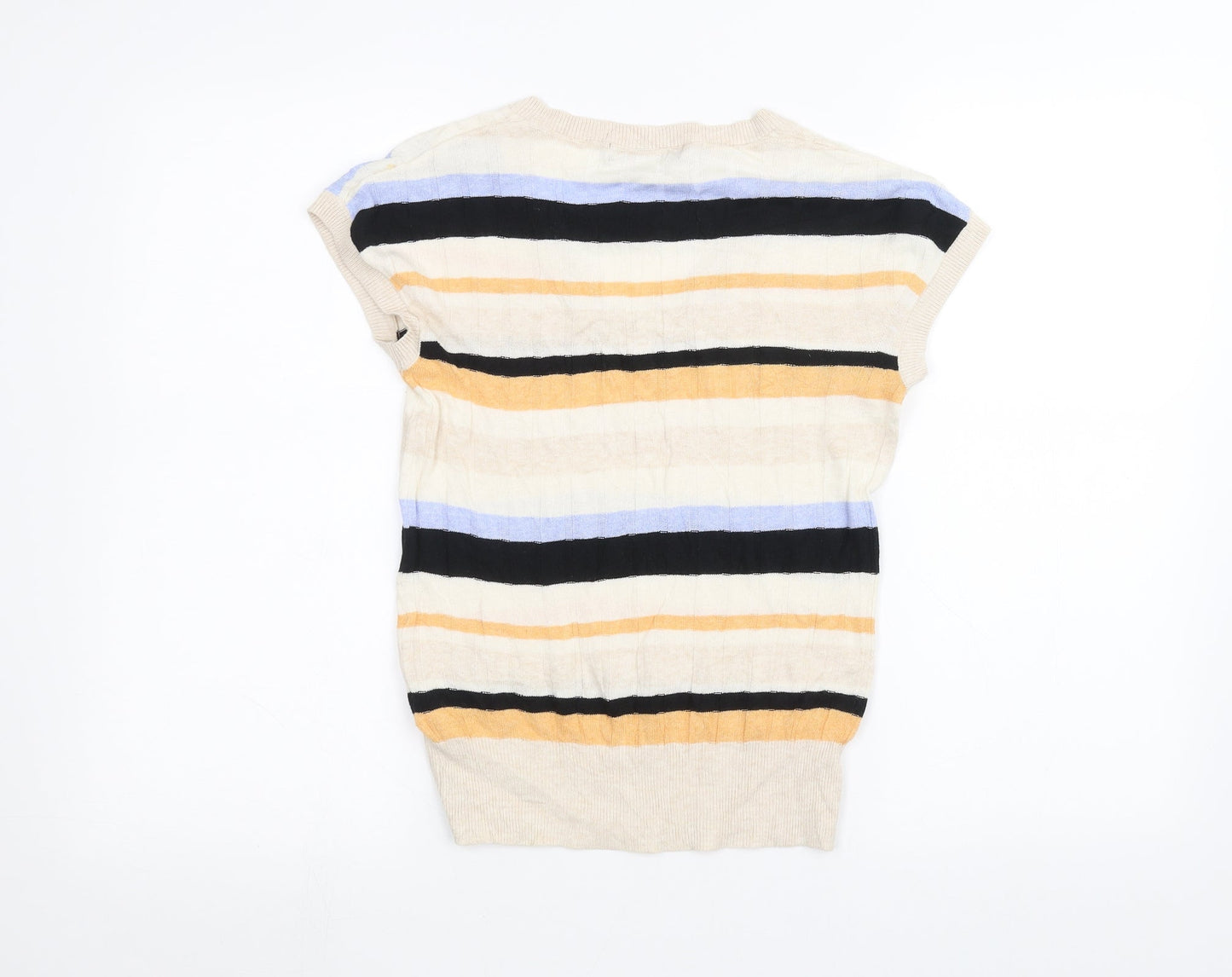Womens UK Size S Marks and Spencer White Basic T-Shirt