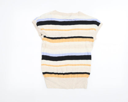 Womens UK Size S Marks and Spencer White Basic T-Shirt