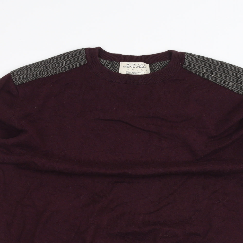 Burton Mens Red   Pullover Jumper Size M
