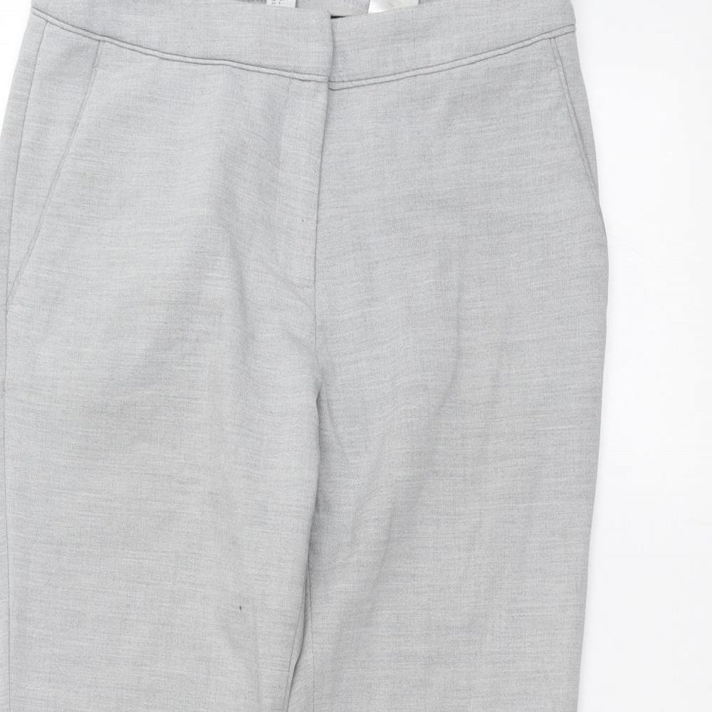 Womens UK Size 10 H&M Regular Fit  Grey Trousers