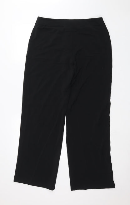 Womens UK Size 14 Marks and Spencer Regular Fit  Black Trousers