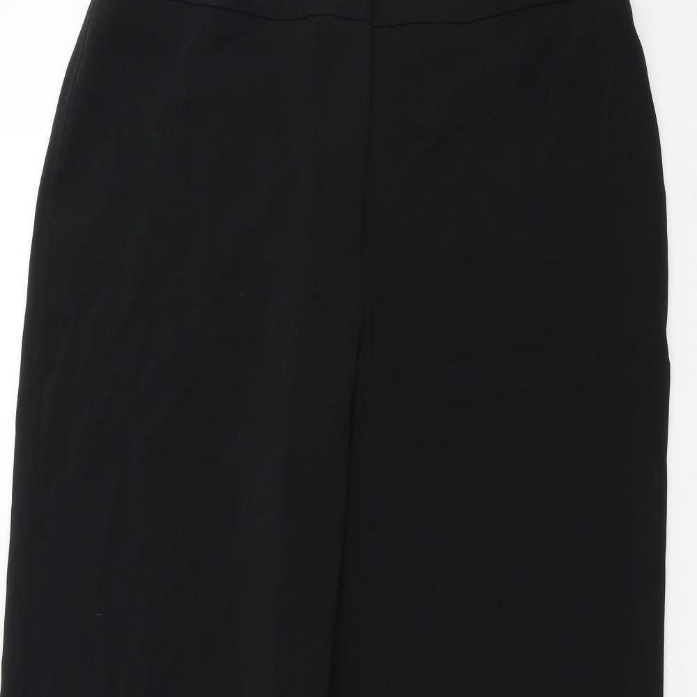 Womens UK Size 14 Marks and Spencer Regular Fit  Black Trousers