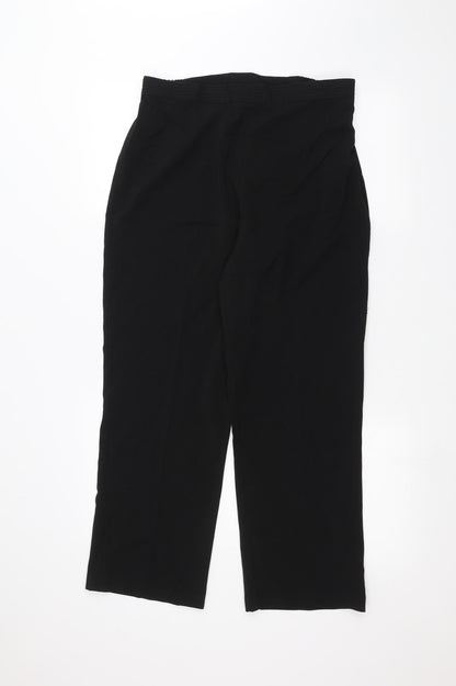 BM Womens Black   Trousers  Size 14 L24 in