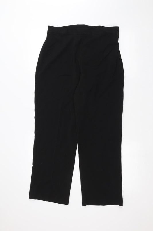 BM Womens Black   Trousers  Size 14 L24 in