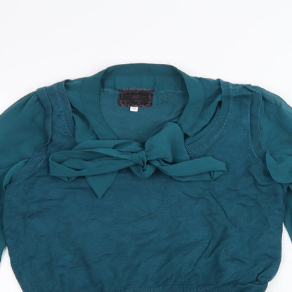 Womens UK Size 12 New Look Green Pullover Jumper