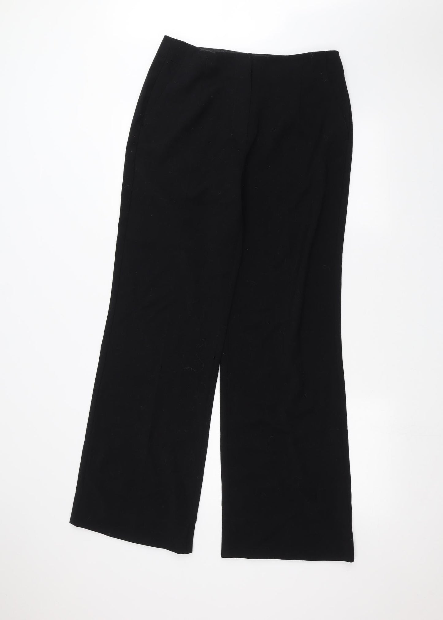 Womens UK Size 12 Per Una Regular Fit  Black Trousers