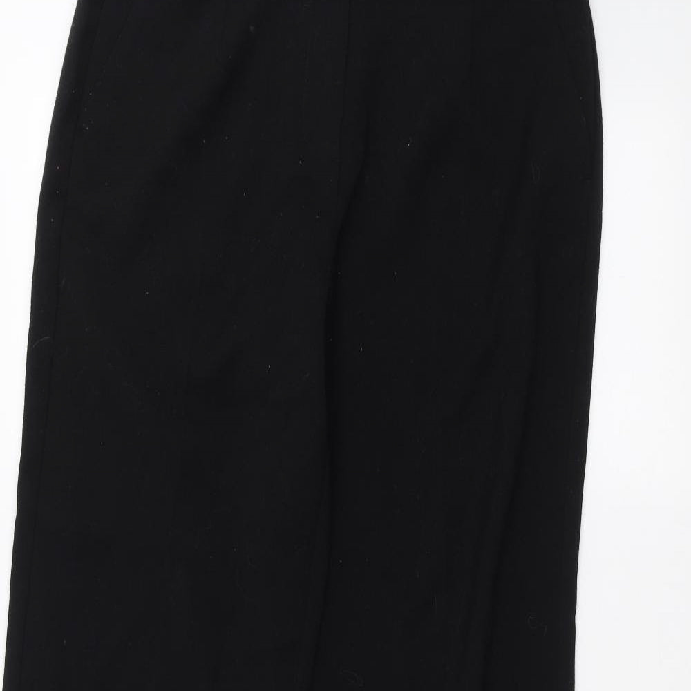 Womens UK Size 12 Per Una Regular Fit  Black Trousers
