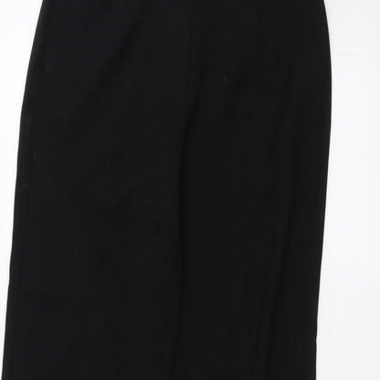 Womens UK Size 12 Per Una Regular Fit  Black Trousers