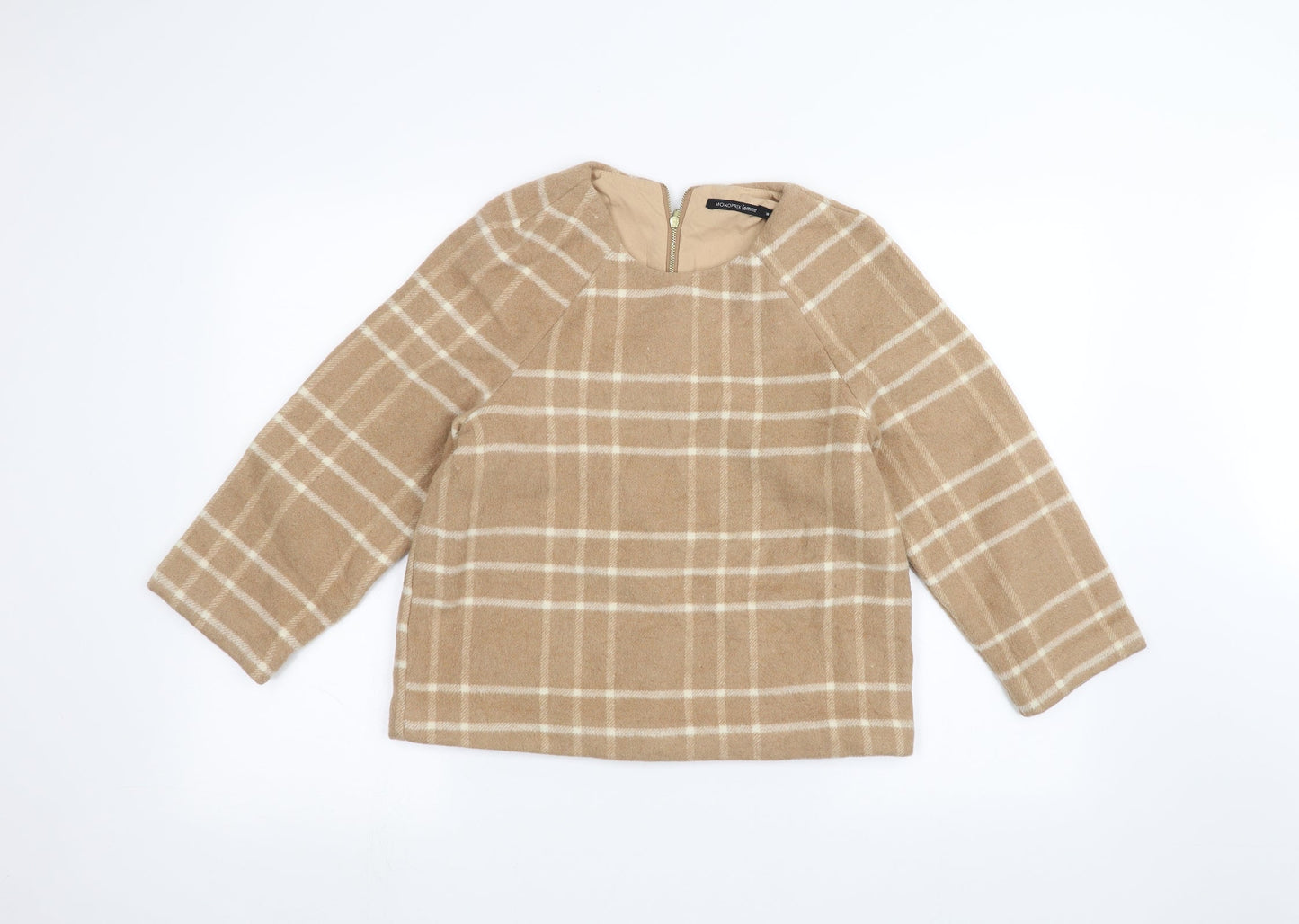 Womens UK Size 10 Monoprix Brown Pullover Jumper