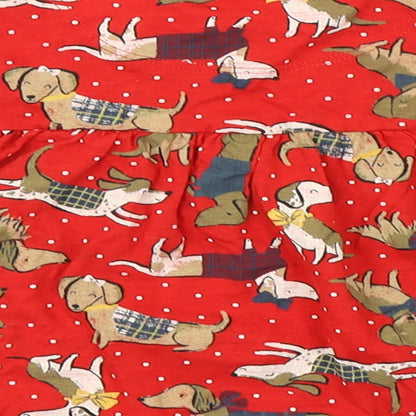 TU Girls Red   A-Line  Size 3-4 Years