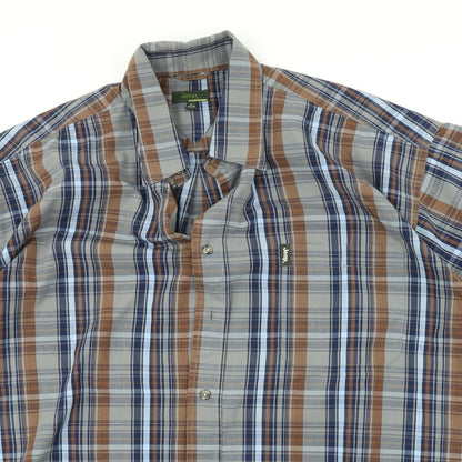 Jeep Womens Multicoloured Check  Basic Button-Up Size L