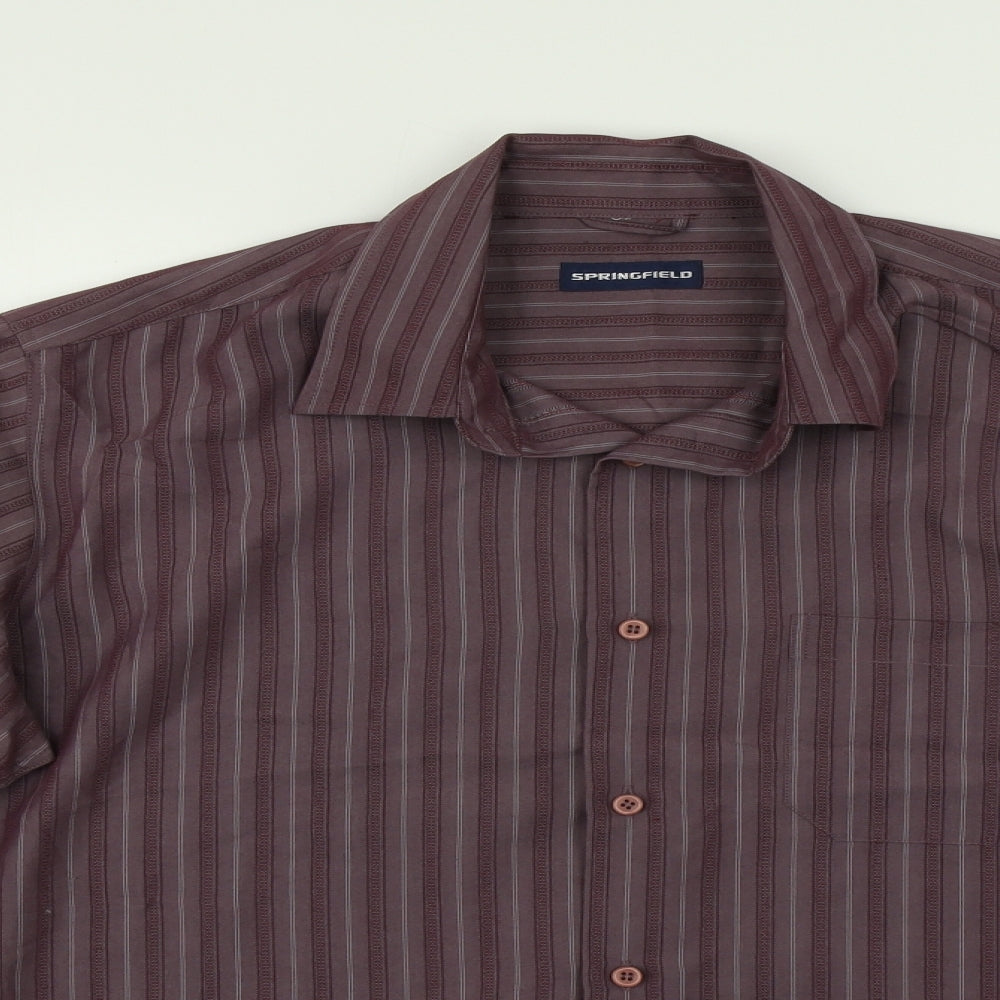 Springfield Mens Multicoloured Striped   Button-Up Size L