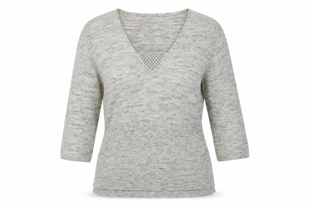 Womens UK Size 8 M&S Grey Pullover Jumper