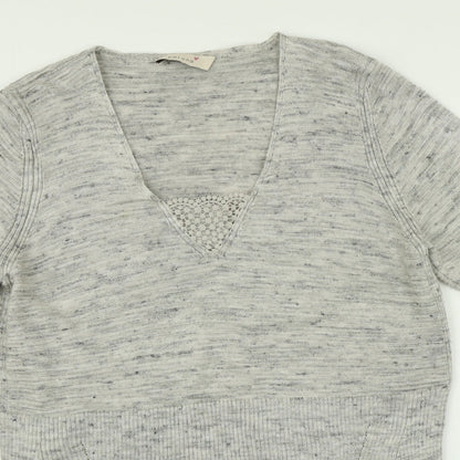Womens UK Size 8 M&S Grey Pullover Jumper