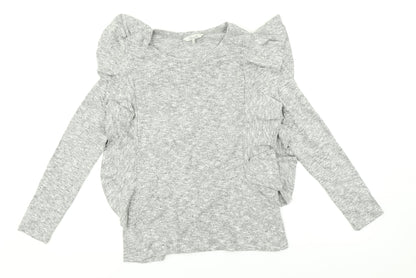 Womens UK Size 12 Peacocks Grey Pullover Jumper