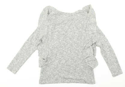 Womens UK Size 12 Peacocks Grey Pullover Jumper
