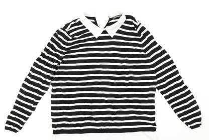 Bonmarché Mens Multicoloured Striped  Pullover Jumper Size M