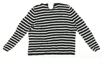 Bonmarché Mens Multicoloured Striped  Pullover Jumper Size M