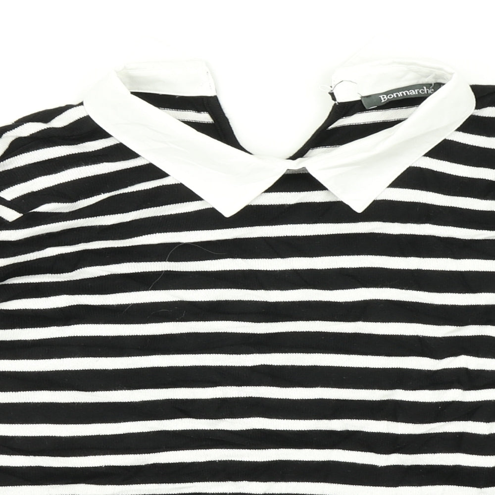 Bonmarché Mens Multicoloured Striped  Pullover Jumper Size M