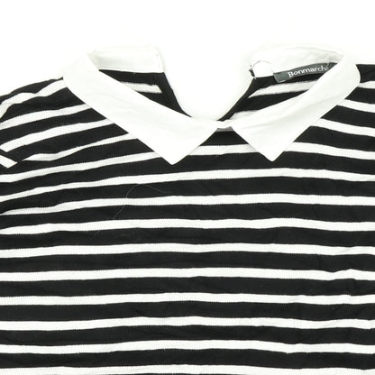 Bonmarché Mens Multicoloured Striped  Pullover Jumper Size M