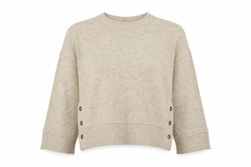 Womens UK Size 10 Topshop Beige Pullover Jumper