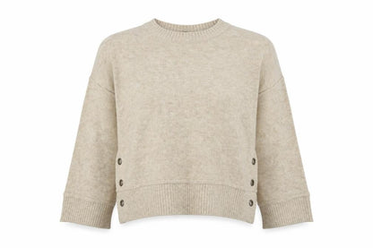 Womens UK Size 10 Topshop Beige Pullover Jumper