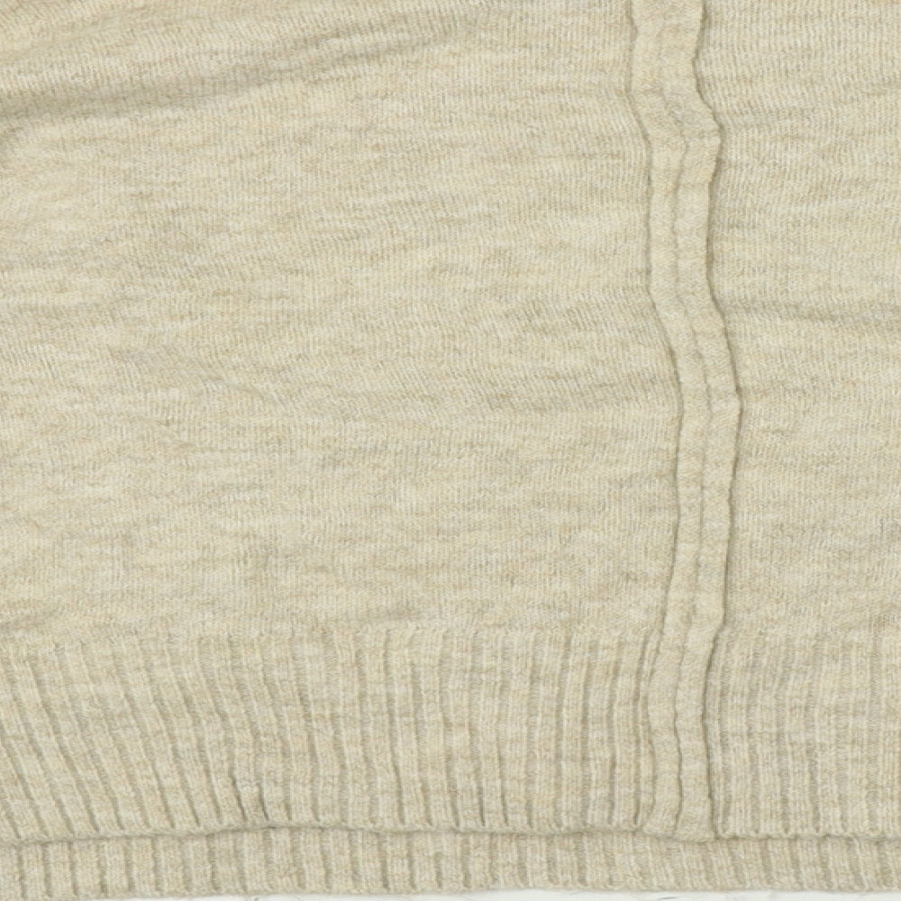 Womens UK Size 10 Topshop Beige Pullover Jumper