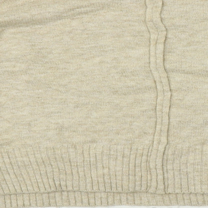 Womens UK Size 10 Topshop Beige Pullover Jumper