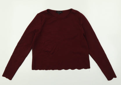 Womens UK Size 8 New Look Red Pullover Jumper