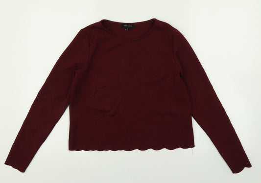 Womens UK Size 8 New Look Red Pullover Jumper