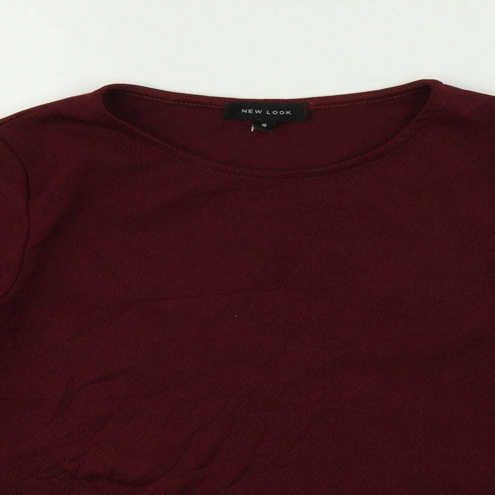 Womens UK Size 8 New Look Red Pullover Jumper