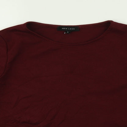 Womens UK Size 8 New Look Red Pullover Jumper