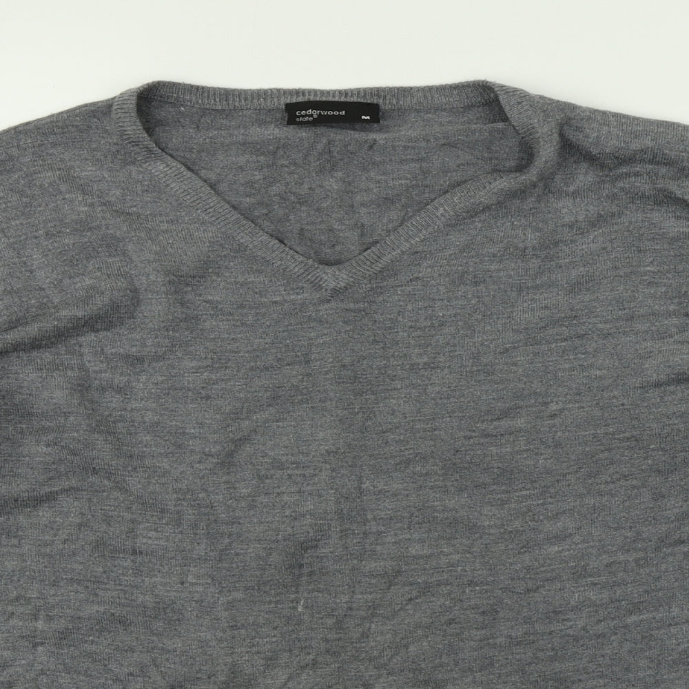 Cedar Wood State Mens Grey   Pullover Jumper Size M
