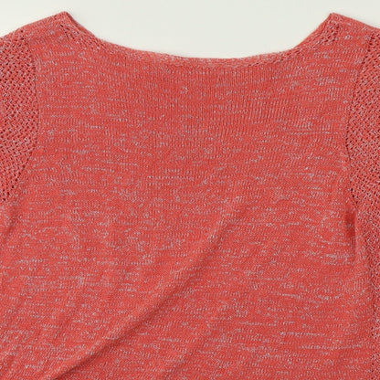 Womens UK Size  Preworn Pink Pullover Jumper