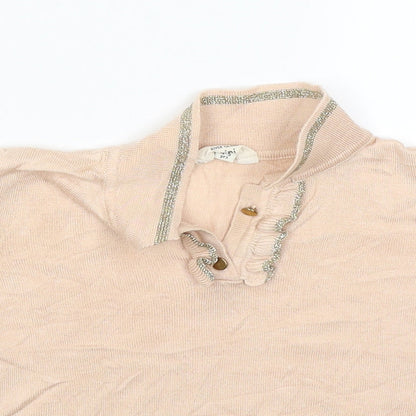 River Island Girls Pink   Pullover Jumper Size 4-5 Years