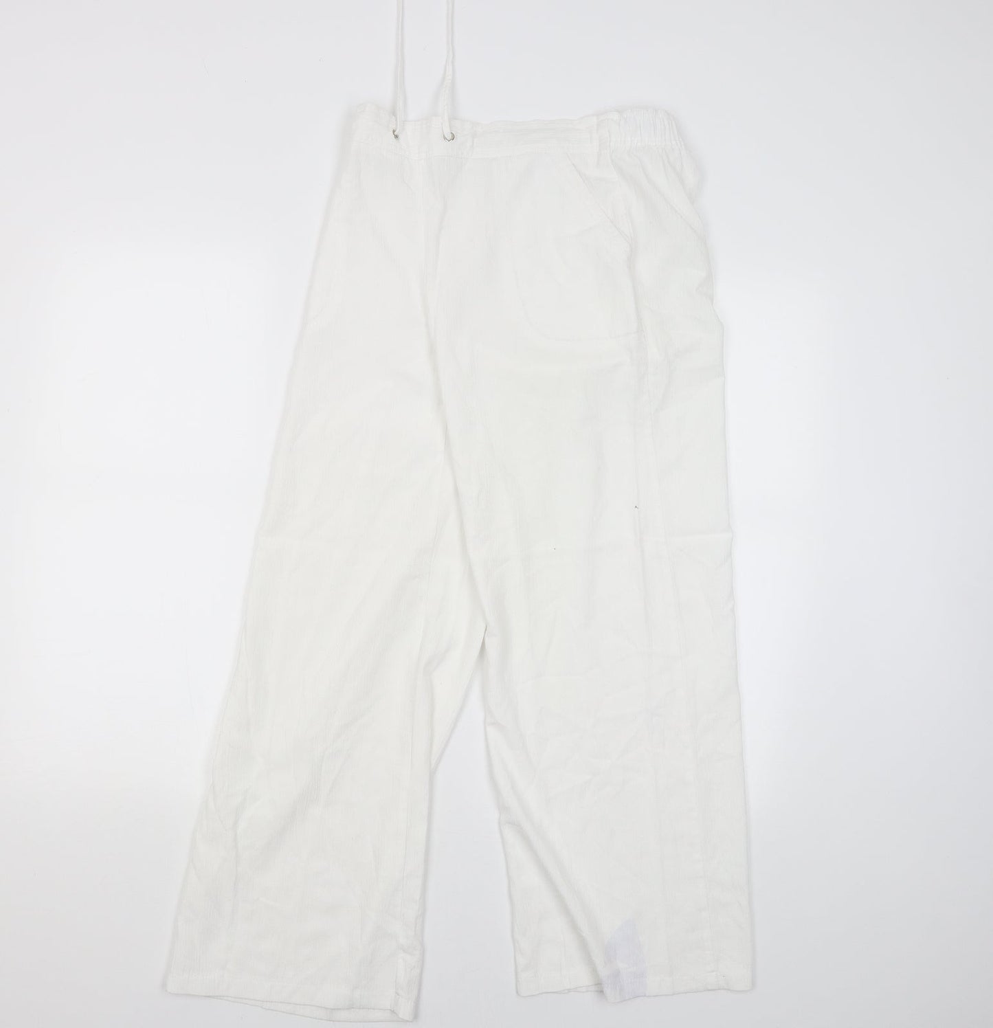 Womens UK Size 10 Papaya Regular Fit Jegging White Trousers