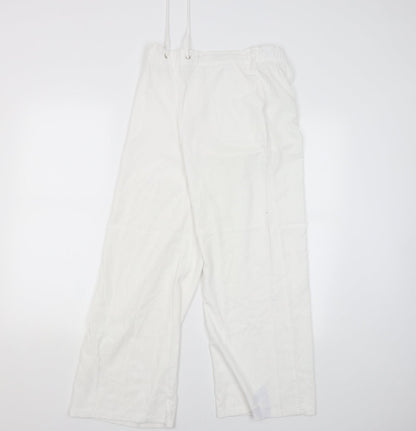 Womens UK Size 10 Papaya Regular Fit Jegging White Trousers