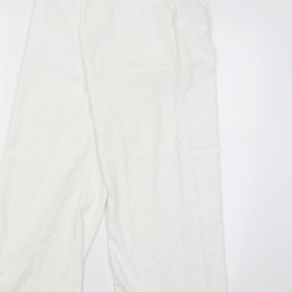 Womens UK Size 10 Papaya Regular Fit Jegging White Trousers