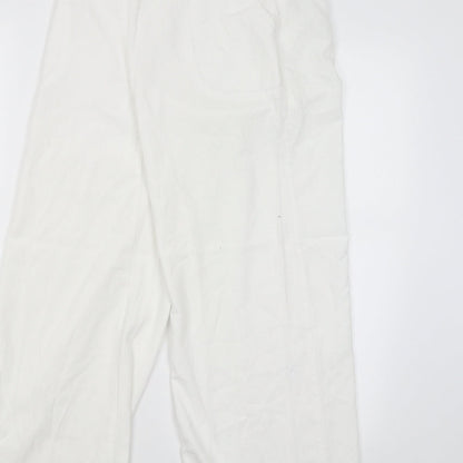 Womens UK Size 10 Papaya Regular Fit Jegging White Trousers