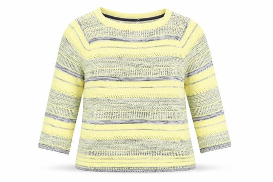 Womens UK Size 16 Julipa Yellow Pullover Jumper