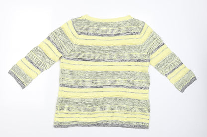 Womens UK Size 16 Julipa Yellow Pullover Jumper