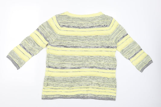 Womens UK Size 16 Julipa Yellow Pullover Jumper